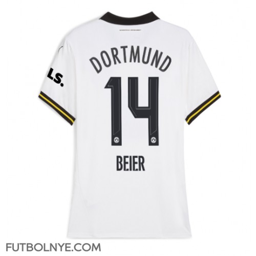 Camiseta Borussia Dortmund Maximilian Beier #14 Tercera Equipación para mujer 2024-25 manga corta